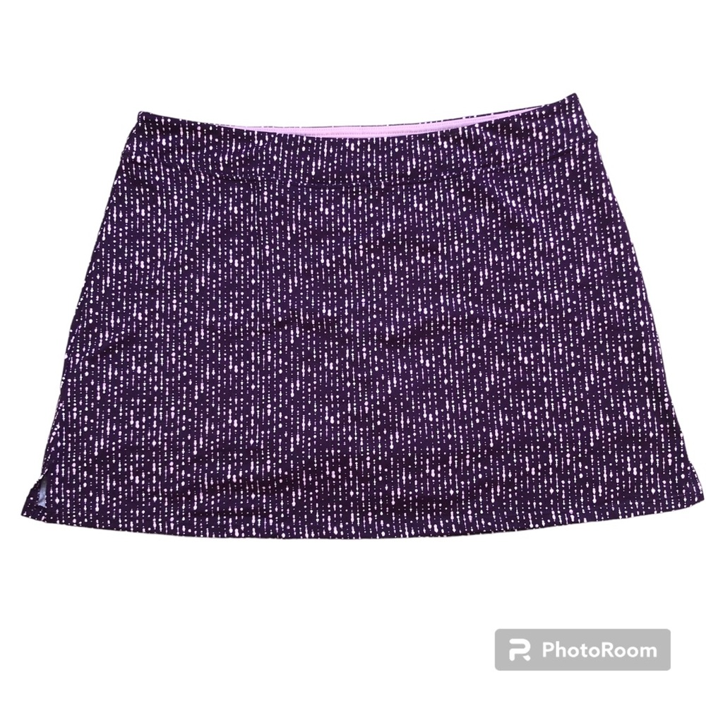 Tranquility Sport Skort Womens Extra Large XL Purple Pull On Activewear Casual